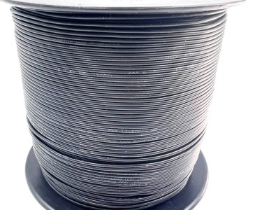 На катушке Медный провод 24AWG 300м 0,2 кв.мм (40*0,08мм) (черный, UL3135) LFW-24B в мягкой силиконовой изоляции