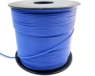 На катушке Медный провод 24AWG 300м 0,2 кв.мм (40*0,08мм) (синий, UL3135) LFW-24Bl в мягкой силиконовой изоляции
