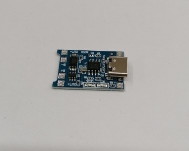 Модуль заряда вход Type C USB 5V1A ( +защита разрядки 2.5V3A, TP4056)