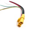 Разъем питания Amass AS120-F с силиконовым проводом 10AWG+24AWG, 250мм фото 6