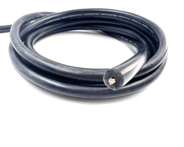 14AWG 2,07 мм² 40кВ Высоковольтный провод в силиконовой изоляции (черный, UL3239)