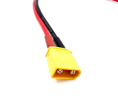 Удлинитель Amass XT30U-M -> XT30U-F с силиконовым проводом 18AWG, 200мм