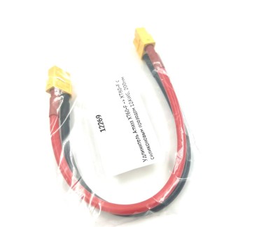 Удлинитель Amass XT60-F -> XT60-F с силиконовым проводом 12AWG, 200мм