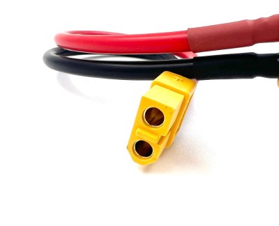 Удлинитель Amass XT60-F -> XT60-F с силиконовым проводом 12AWG, 200мм