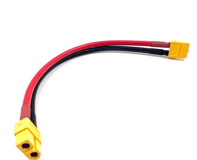 Удлинитель Amass XT60-F -> XT60-F с силиконовым проводом 12AWG, 200мм
