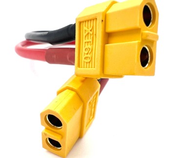 Удлинитель Amass XT60-F -> XT60-F с силиконовым проводом 14AWG, 200мм