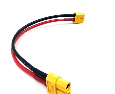 Удлинитель Amass XT60-F -> XT60-F с силиконовым проводом 14AWG, 200мм