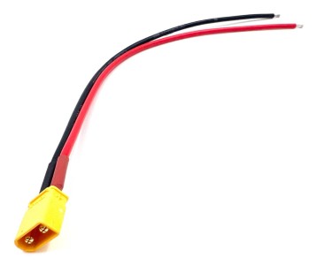 Разъем питания Amass XT30U-M с силиконовым проводом 18AWG, 200мм