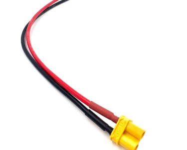 Разъем питания Amass XT30U-F с силиконовым проводом 18AWG, 200мм