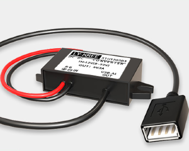 DC/DC преобразователь в корпусе, вход 8В-22В, выход USB 5В, 3А (LY-KREE S1U120503)