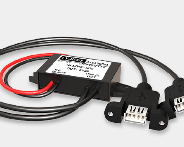 DC/DC преобразователь в корпусе, вход 8В-22В, выход 2xUSB встраиваемы1 5В, 3А (LY-KREE S1U120503)