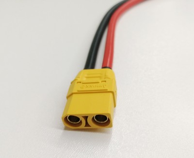 Разъем питания Amass XT90H-F с силиконовым проводом 10AWG, 500мм