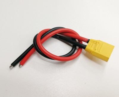 Разъем питания Amass XT90H-M с силиконовым проводом 10AWG, 500мм