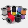 На катушке медный провод 12AWG 100м 3,4 кв.мм (680*0,08мм) (черный, UL3135) LFW-12B в мягкой силиконовой изоляции фото 1