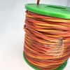 На катушке Плетеный трехжильный провод (силикон) 23AWG 20м 3*0,25 мм² (коричневый/красный/оранжевый, UL3135) LFW-23 фото 4