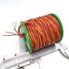 На катушке Плетеный трехжильный провод (силикон) 23AWG 20м 3*0,25 мм² (коричневый/красный/оранжевый, UL3135) LFW-23 фото 6