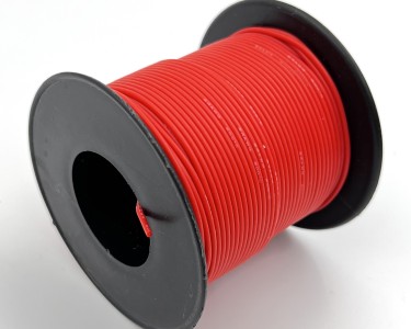 28AWG 0,08 мм² Медный провод в силиконовой изоляции (красный, UL3367) LFW-28R