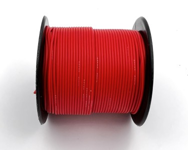 22AWG 0,3 мм² Медный провод в силиконовой изоляции (красный, UL3367) LFW-22R
