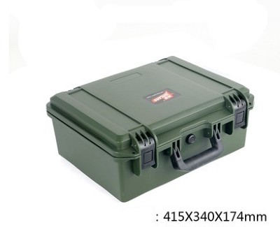 Корпус пластиковый 415*340*174 - модель 3828H_6686 (темно-зеленый, защита от влаги)