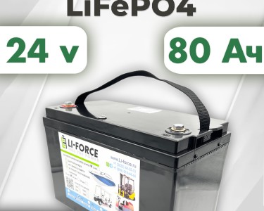 Аккумуляторная батарея 24В 80Ач LF-2480-6832 (LiFePO4, 8S1P, EVE LF80A, P)