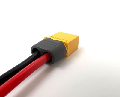 Разъем питания Amass XT60H-M с силиконовым проводом 14AWG, 100мм