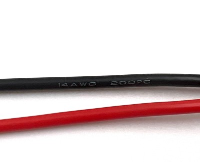 Разъем питания Amass XT60H-M с силиконовым проводом 14AWG, 100мм