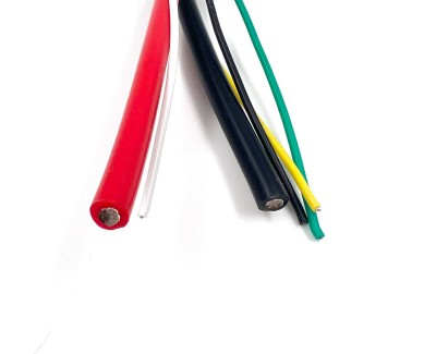 Разъем питания Amass AS120-M с силиконовым проводом 10AWG+24AWG, 850мм