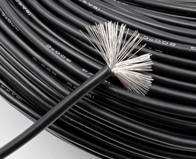 18AWG 0,75 мм² Медный провод в силиконовой изоляции (желтый, UL3135) LFW-18Y