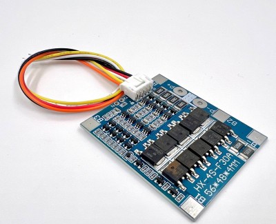 Плата BMS\PCM 4S LiFePO4 HX-4S-F30A (2,1-3,65V, 30~56A, балансировка, симметрия) rev-2.1