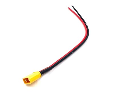 Разъем питания Amass XT30U-M с силиконовым проводом 18AWG, 150мм