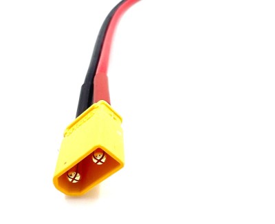 Разъем питания Amass XT30U-M с силиконовым проводом 18AWG, 150мм