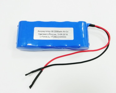 Аккумуляторная батарея 6В 2Ач, LF-62-5065 (NiCd, 5S1P)