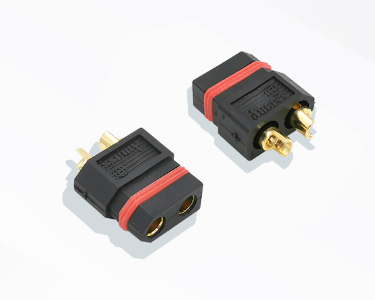 Разъем Amass XT60W-F (влагозащита, розетка, 60А, чёрный)