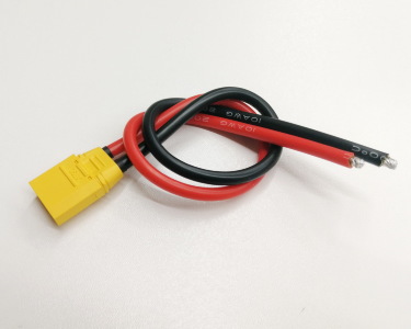 Разъем питания Amass XT90H-M с силиконовым проводом 8AWG, 300мм