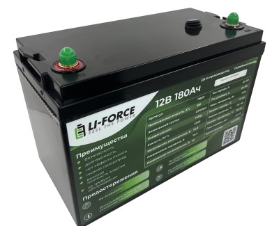 Аккумулятор 12В 180Ач LF-12180-11833 (LiFePO4, 4S12P, BAK 32140FS, P)
