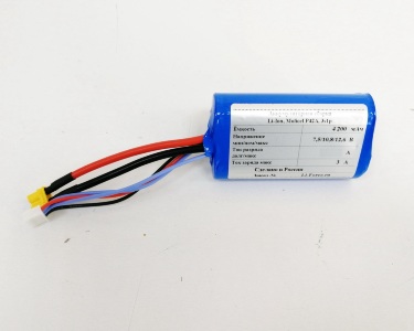 Аккумуляторная батарея 10,8В 4,2Ач LF-104-8175 (Li-Ion, 3S1P, Molicel-21700-42A, XT60,Т)