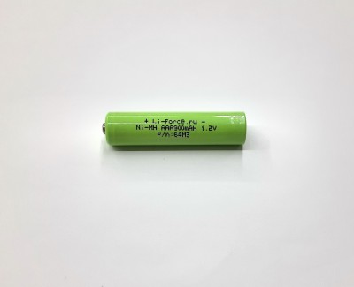 Ni-Mh 1.2V, AAA Button Top, 900 мАч (аккумулятор никель-металлгидридный)