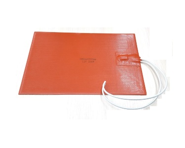 Нагревательная пластина 300x200мм (12V-200W, 0,8 Ом, силиконовая, термостат 80°С) LFH-9579sg на клейкой основе