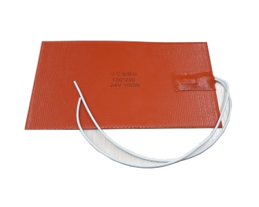 Нагревательная пластина 230x130мм (24V-100W, 6 Ом, силиконовая, термостат 80°С) LFH-9580sg на клейкой основе