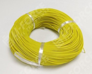13AWG 2,5 мм² Медный провод в силиконовой изоляции (желтый, UL3135) LFW-13Y