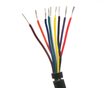 Провод в ПВХ изоляции 9x0.3 мм², черный