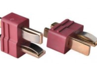 Разъем Amass AM-1015B-M/Dean/T-plug  (вилка, 25А, темно-красный)