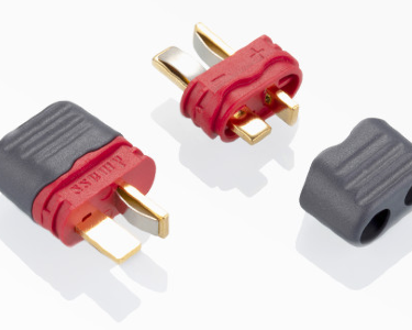 Разъем Amass AM-1015E-M/Dean/T-plug  (вилка, 25А, темно-красный)