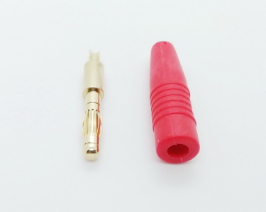 Разъем Amass AM-1018/Банан (D-4 мм, красный)