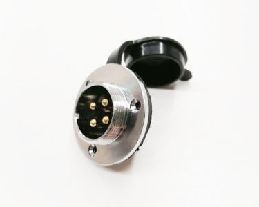 Штекерный разъем GX25-4 (0-10A) вилка на корпус