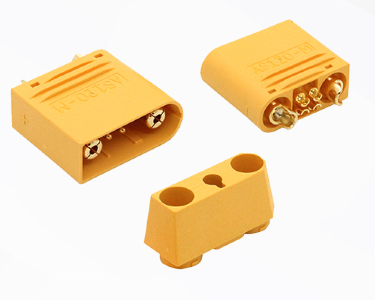 Разъем Amass AS120-M (2+4) (вилка, 120А, желтый)