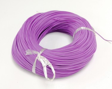 24AWG 0,2 мм² Медный провод в силиконовой изоляции (сиреневый, UL3135) LFW-24V