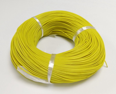 22AWG 0,3 мм² Медный провод в силиконовой изоляции (желтый, UL3135) LFW-22Y