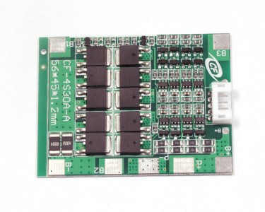 Плата BMS\PCM 4S LiFePO4 BW-4S-S30A\HX-4S-F30A (2.1-3.65V, 30~56A, балансировка, симметрия)