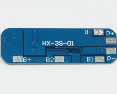 Плата BMS\PCM 3S Li-Ion HX-3S-01 (2.7-4.25V, 8~10A, симметрия)